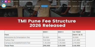Tolani Maritime Institute Pune Fee Structure 2026 Released; B.Tech ₹26.97L, BSc ₹22.07L